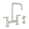 Newport Brass Muncy: Kitchen Bridge Faucet with Side Spray