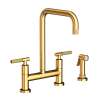 Newport Brass Muncy: Kitchen Bridge Faucet with Side Spray