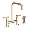 Newport Brass Muncy: Kitchen Bridge Faucet with Side Spray