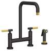 Newport Brass Muncy: Kitchen Bridge Faucet with Side Spray