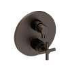 Newport Brass East Linear(R): 1/2" Round Thermostatic Trim Plate with Handle