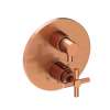 Newport Brass East Linear(R): 1/2" Round Thermostatic Trim Plate with Handle