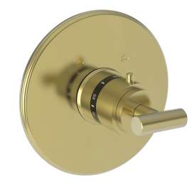 Newport Brass East Linear(R): 3/4" Round Thermostatic Trim Plate with Handle