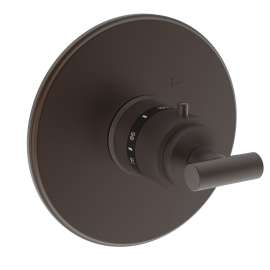 Newport Brass East Linear(R): 3/4" Round Thermostatic Trim Plate with Handle