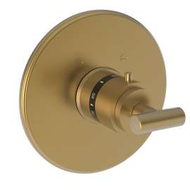 Newport Brass East Linear(R): 3/4" Round Thermostatic Trim Plate with Handle