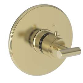Newport Brass East Linear(R): 3/4" Round Thermostatic Trim Plate with Handle