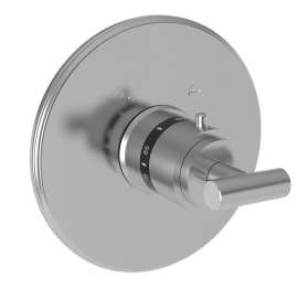 Newport Brass East Linear(R): 3/4" Round Thermostatic Trim Plate with Handle