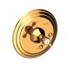 Newport Brass Metropole(R): Balanced Pressure Shower Trim Plate with Handle. Less showerhead, arm and flange.