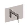 Newport Brass Secant(R): Balanced Pressure Shower Trim Plate with Handle. Less showerhead, arm and flange.