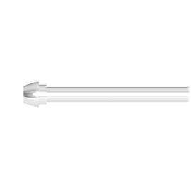Newport Brass Brasstech: 3/8" x 20" Rigid Supply Tube, Bull nose