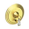 Newport Brass Metropole(R): Balanced Pressure Tub & Shower Diverter Plate with Handle. Less Showerhead, arm and flange.