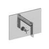 Newport Brass Secant(R): Balanced Pressure Tub & Shower Diverter Plate with Handle. Less Showerhead, arm and flange.