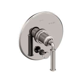 Newport Brass Taft: Balanced Pressure Tub & Shower Diverter Plate with Handle. Less Showerhead, arm and flange.