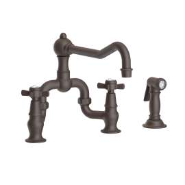 Newport Brass Chesterfield(R): Kitchen Bridge Faucet with Side Spray