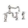 Newport Brass Chesterfield(R): Kitchen Bridge Faucet with Side Spray
