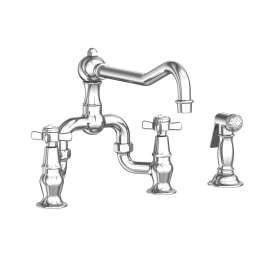 Newport Brass Chesterfield(R): Kitchen Bridge Faucet with Side Spray