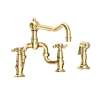 Newport Brass Chesterfield(R): Kitchen Bridge Faucet with Side Spray
