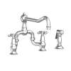 Newport Brass Chesterfield(R): Kitchen Bridge Faucet with Side Spray