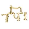 Newport Brass Chesterfield(R): Kitchen Bridge Faucet with Side Spray