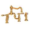 Newport Brass Chesterfield(R): Kitchen Bridge Faucet with Side Spray