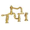 Newport Brass Chesterfield(R): Kitchen Bridge Faucet with Side Spray