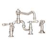 Newport Brass Chesterfield(R): Kitchen Bridge Faucet with Side Spray