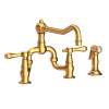 Newport Brass Chesterfield(R): Kitchen Bridge Faucet with Side Spray