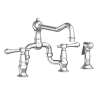 Newport Brass Chesterfield(R): Kitchen Bridge Faucet with Side Spray