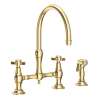 Newport Brass Chesterfield(R): Kitchen Bridge Faucet with Side Spray
