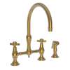 Newport Brass Chesterfield(R): Kitchen Bridge Faucet with Side Spray