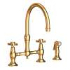 Newport Brass Chesterfield(R): Kitchen Bridge Faucet with Side Spray