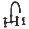 Newport Brass Chesterfield(R): Kitchen Bridge Faucet with Side Spray