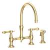 Newport Brass Chesterfield(R): Kitchen Bridge Faucet with Side Spray
