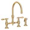 Newport Brass Chesterfield(R): Kitchen Bridge Faucet with Side Spray
