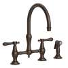 Newport Brass Chesterfield(R): Kitchen Bridge Faucet with Side Spray