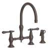 Newport Brass Chesterfield(R): Kitchen Bridge Faucet with Side Spray