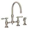 Newport Brass Chesterfield(R): Kitchen Bridge Faucet with Side Spray
