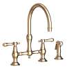 Newport Brass Chesterfield(R): Kitchen Bridge Faucet with Side Spray