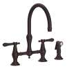 Newport Brass Chesterfield(R): Kitchen Bridge Faucet with Side Spray