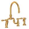 Newport Brass Chesterfield(R): Kitchen Bridge Faucet with Side Spray