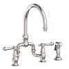 Newport Brass Chesterfield(R): Kitchen Bridge Faucet with Side Spray