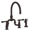 Newport Brass Chesterfield(R): Kitchen Bridge Faucet with Side Spray