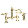 Newport Brass Chesterfield(R): Kitchen Bridge Faucet with Side Spray