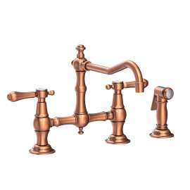 Newport Brass Chesterfield(R): Kitchen Bridge Faucet with Side Spray