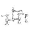 Newport Brass Chesterfield(R): Kitchen Bridge Faucet with Side Spray