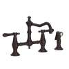 Newport Brass Chesterfield(R): Kitchen Bridge Faucet with Side Spray