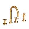 Newport Brass East Linear(R): Kitchen Faucet with Side Spray