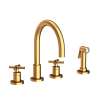 Newport Brass East Linear(R): Kitchen Faucet with Side Spray