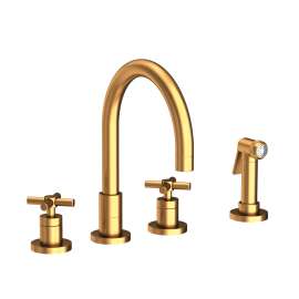 Newport Brass East Linear(R): Kitchen Faucet with Side Spray