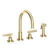 Newport Brass East Linear(R): Kitchen Faucet with Side Spray